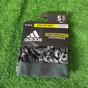 Adidas Quick-Dry Microfiber Aeroready Black Underwear Boxer Brief Size S NEW